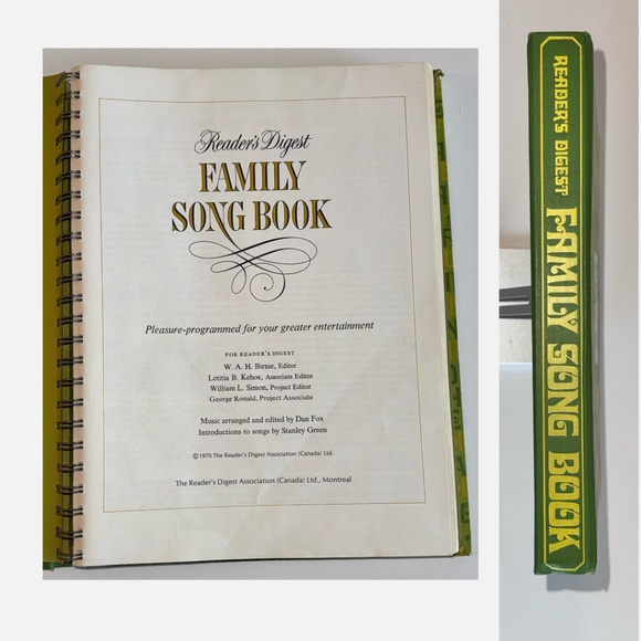 Vintage 1970 Reader’s Digest Family Songbook – perfect gift for singalongs! - Picture 3 of 6